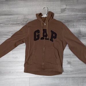 GAP Tan Hoodie with Black Logo